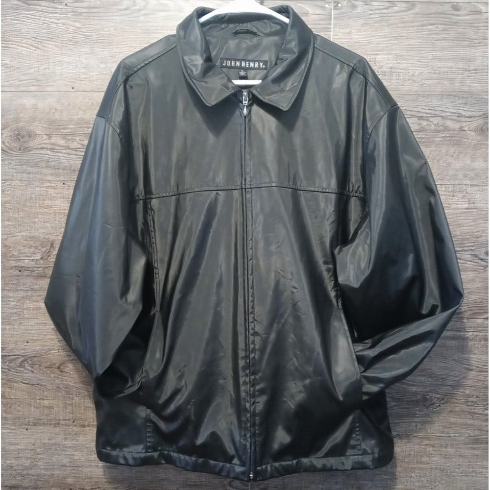 John Henry Black Jacket Sz L